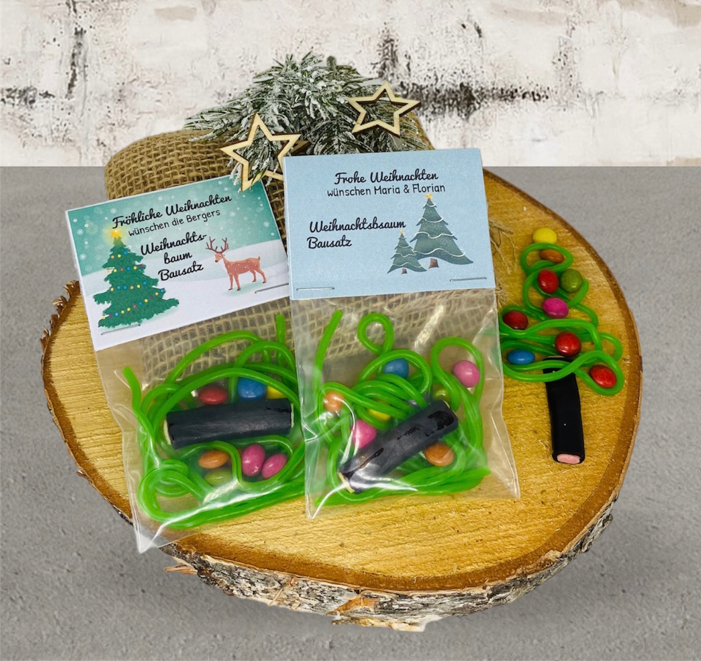 Verzaubere die Feiertage mit unseren Personalisierbaren Weihnachtsbaum-Bausatz-Tütchen!